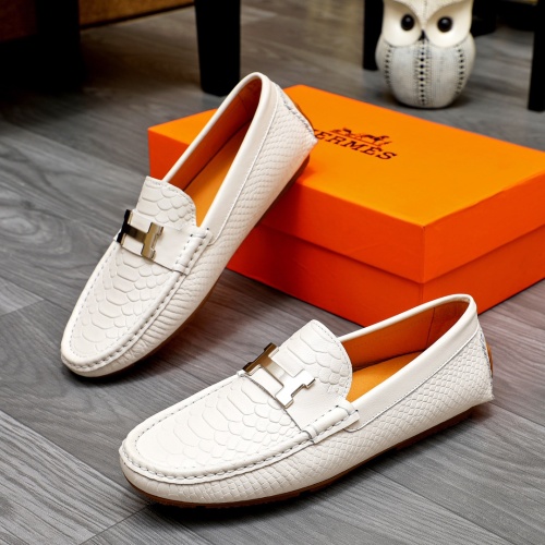 Cheap Hermes Leather Shoes For Men #1231628 Replica Wholesale [$68.00 USD] [ITEM#1231628] on Replica Hermes Leather Shoes