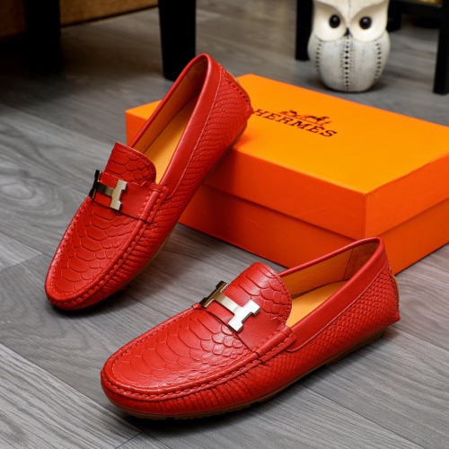 Cheap Hermes Leather Shoes For Men #1231629 Replica Wholesale [$68.00 USD] [ITEM#1231629] on Replica Hermes Leather Shoes