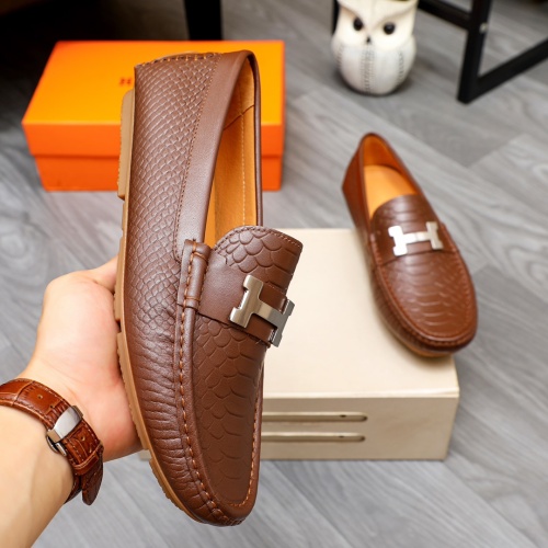 Cheap Hermes Leather Shoes For Men #1231630 Replica Wholesale [$68.00 USD] [ITEM#1231630] on Replica Hermes Leather Shoes