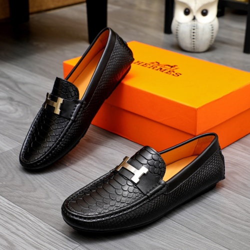 Cheap Hermes Leather Shoes For Men #1231636 Replica Wholesale [$68.00 USD] [ITEM#1231636] on Replica Hermes Leather Shoes