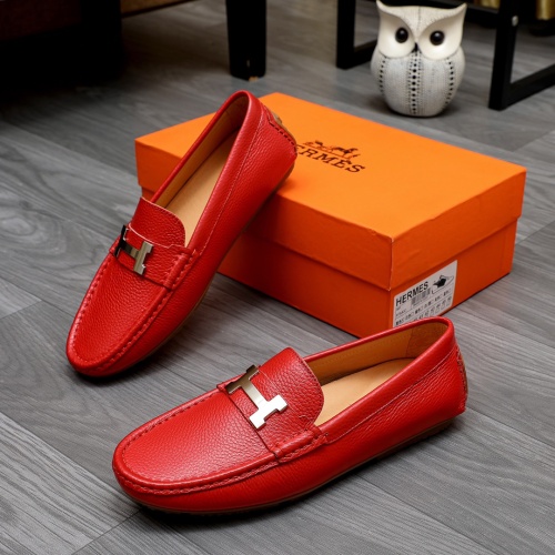 Cheap Hermes Leather Shoes For Men #1231641 Replica Wholesale [$68.00 USD] [ITEM#1231641] on Replica Hermes Leather Shoes