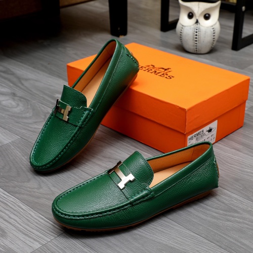 Cheap Hermes Leather Shoes For Men #1231650 Replica Wholesale [$68.00 USD] [ITEM#1231650] on Replica Hermes Leather Shoes