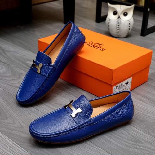 Cheap Hermes Leather Shoes For Men #1231651 Replica Wholesale [$68.00 USD] [ITEM#1231651] on Replica Hermes Leather Shoes