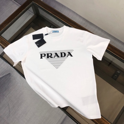 Cheap Prada T-Shirts Short Sleeved For Unisex #1231661 Replica Wholesale [$40.00 USD] [ITEM#1231661] on Replica Prada T-Shirts