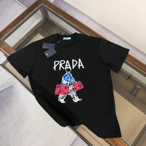 Cheap Prada T-Shirts Short Sleeved For Unisex #1231663 Replica Wholesale [$40.00 USD] [ITEM#1231663] on Replica Prada T-Shirts