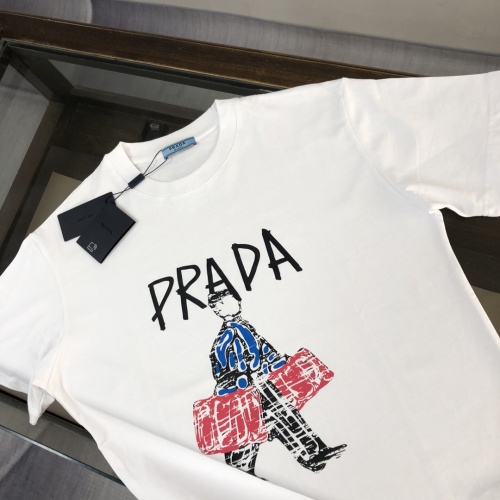 Cheap Prada T-Shirts Short Sleeved For Unisex #1231664 Replica Wholesale [$40.00 USD] [ITEM#1231664] on Replica Prada T-Shirts