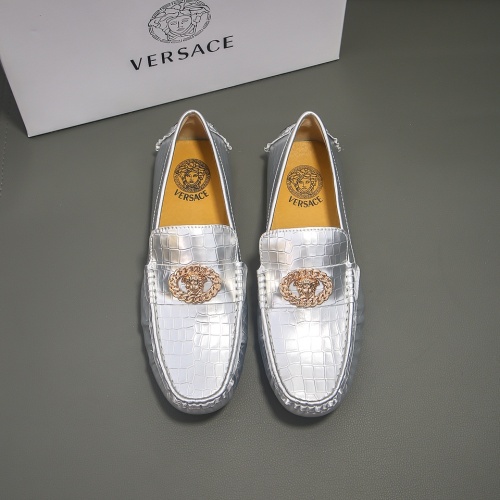 Cheap Versace Leather Shoes For Men #1231689 Replica Wholesale [$68.00 USD] [ITEM#1231689] on Replica Versace Leather Shoes