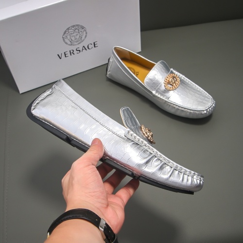 Cheap Versace Leather Shoes For Men #1231689 Replica Wholesale [$68.00 USD] [ITEM#1231689] on Replica Versace Leather Shoes