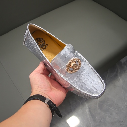 Cheap Versace Leather Shoes For Men #1231689 Replica Wholesale [$68.00 USD] [ITEM#1231689] on Replica Versace Leather Shoes