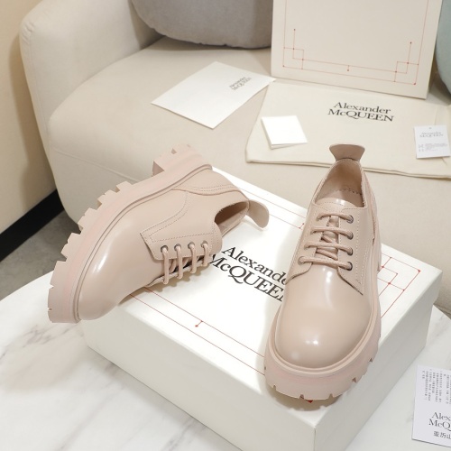 Cheap Alexander McQueen Leather Shoes For Women #1231768 Replica Wholesale [$105.00 USD] [ITEM#1231768] on Replica Alexander McQueen Leather Shoes