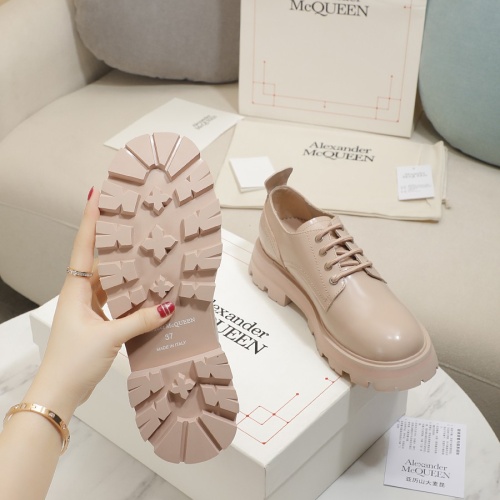 Cheap Alexander McQueen Leather Shoes For Women #1231768 Replica Wholesale [$105.00 USD] [ITEM#1231768] on Replica Alexander McQueen Leather Shoes