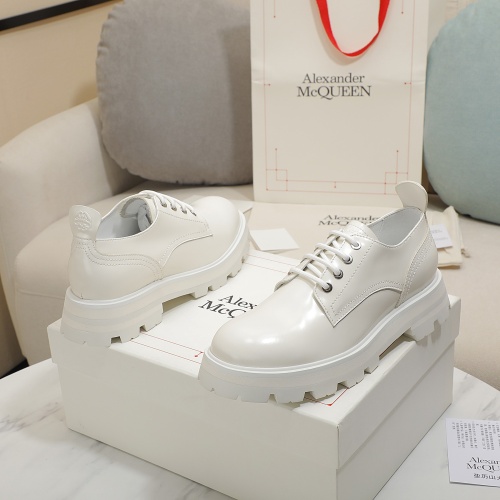 Cheap Alexander McQueen Leather Shoes For Women #1231769 Replica Wholesale [$105.00 USD] [ITEM#1231769] on Replica Alexander McQueen Leather Shoes