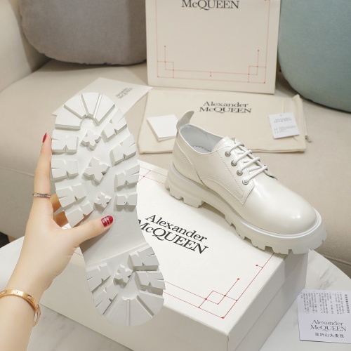 Cheap Alexander McQueen Leather Shoes For Women #1231769 Replica Wholesale [$105.00 USD] [ITEM#1231769] on Replica Alexander McQueen Leather Shoes