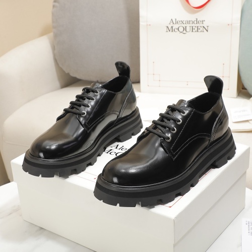 Cheap Alexander McQueen Leather Shoes For Women #1231770 Replica Wholesale [$105.00 USD] [ITEM#1231770] on Replica Alexander McQueen Leather Shoes