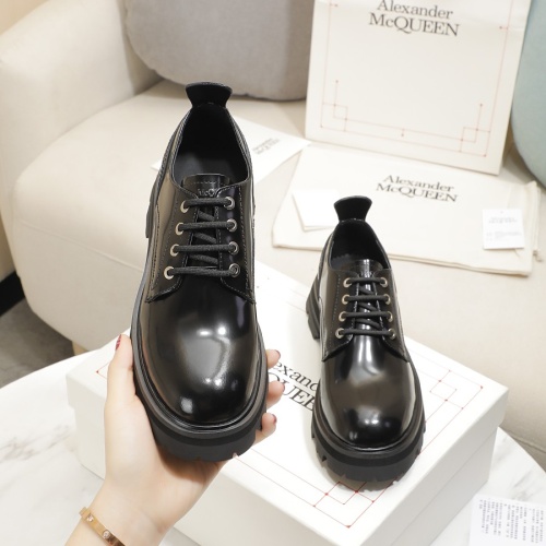 Cheap Alexander McQueen Leather Shoes For Women #1231770 Replica Wholesale [$105.00 USD] [ITEM#1231770] on Replica Alexander McQueen Leather Shoes