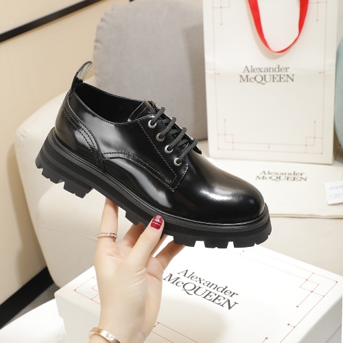 Cheap Alexander McQueen Leather Shoes For Women #1231770 Replica Wholesale [$105.00 USD] [ITEM#1231770] on Replica Alexander McQueen Leather Shoes