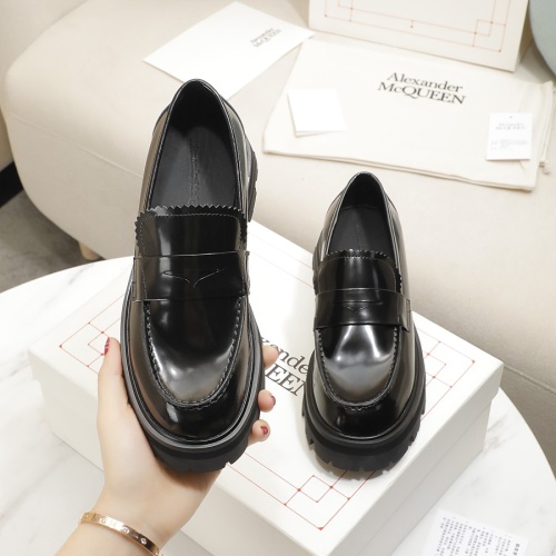 Cheap Alexander McQueen Leather Shoes For Women #1231773 Replica Wholesale [$105.00 USD] [ITEM#1231773] on Replica Alexander McQueen Leather Shoes