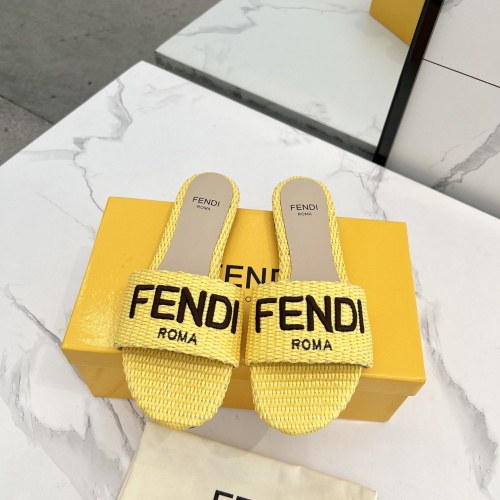 Cheap Fendi Slippers For Women #1231806 Replica Wholesale [$82.00 USD] [ITEM#1231806] on Replica Fendi Slippers