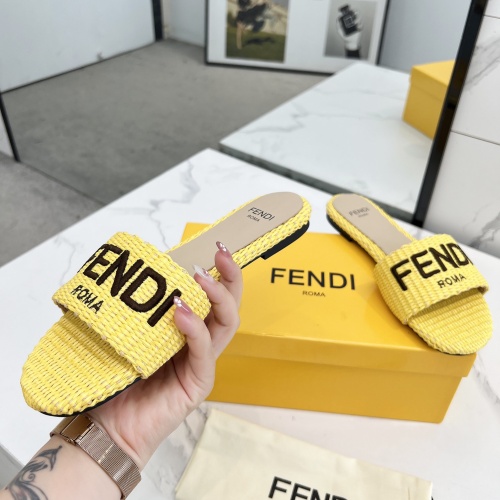 Cheap Fendi Slippers For Women #1231806 Replica Wholesale [$82.00 USD] [ITEM#1231806] on Replica Fendi Slippers