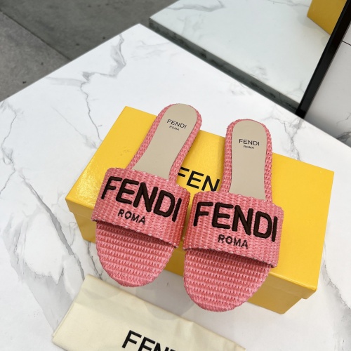 Cheap Fendi Slippers For Women #1231808 Replica Wholesale [$82.00 USD] [ITEM#1231808] on Replica Fendi Slippers