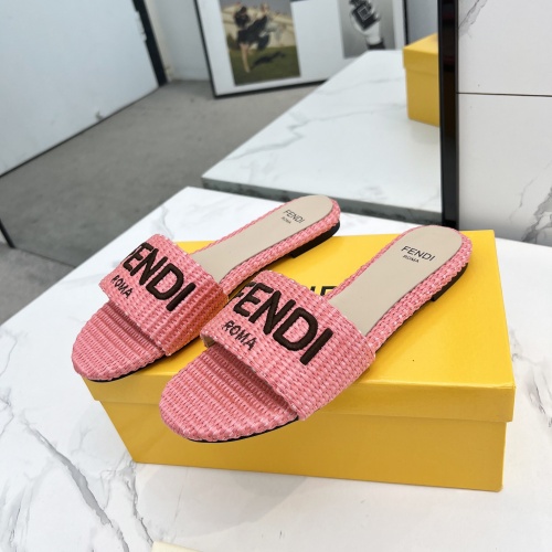 Cheap Fendi Slippers For Women #1231808 Replica Wholesale [$82.00 USD] [ITEM#1231808] on Replica Fendi Slippers