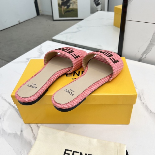 Cheap Fendi Slippers For Women #1231808 Replica Wholesale [$82.00 USD] [ITEM#1231808] on Replica Fendi Slippers