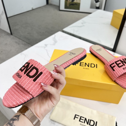 Cheap Fendi Slippers For Women #1231808 Replica Wholesale [$82.00 USD] [ITEM#1231808] on Replica Fendi Slippers