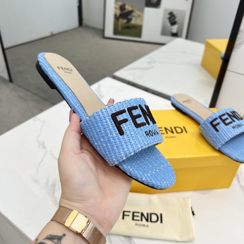 Cheap Fendi Slippers For Women #1231809 Replica Wholesale [$82.00 USD] [ITEM#1231809] on Replica Fendi Slippers