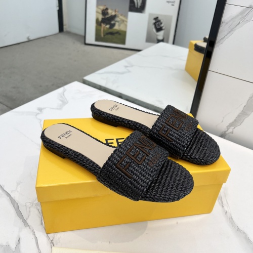 Cheap Fendi Slippers For Women #1231810 Replica Wholesale [$82.00 USD] [ITEM#1231810] on Replica Fendi Slippers