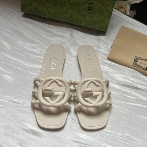 Cheap Gucci Slippers For Women #1231820 Replica Wholesale [$56.00 USD] [ITEM#1231820] on Replica Gucci Slippers