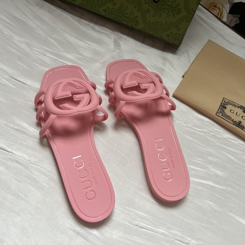 Cheap Gucci Slippers For Women #1231822 Replica Wholesale [$56.00 USD] [ITEM#1231822] on Replica Gucci Slippers