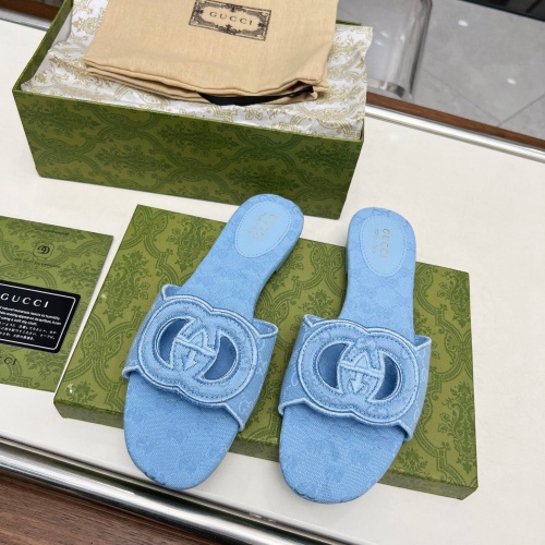 Cheap Gucci Slippers For Women #1231825 Replica Wholesale [$72.00 USD] [ITEM#1231825] on Replica Gucci Slippers