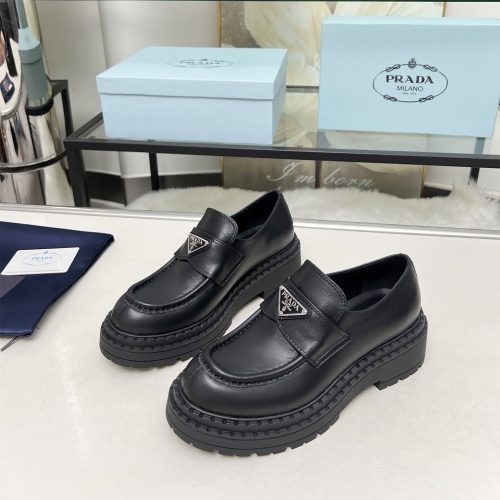 Cheap Prada Leather Shoes For Women #1231838 Replica Wholesale [$100.00 USD] [ITEM#1231838] on Replica Prada Leather Shoes