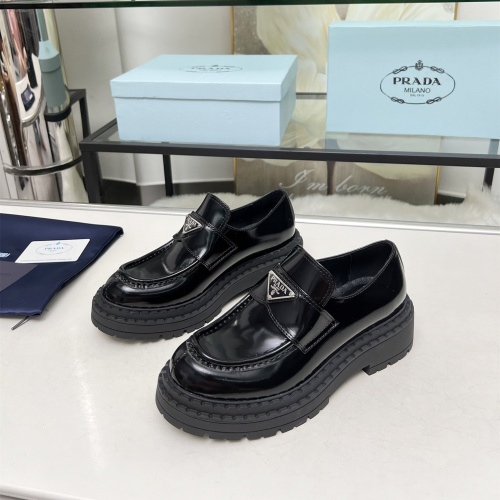 Cheap Prada Leather Shoes For Women #1231839 Replica Wholesale [$100.00 USD] [ITEM#1231839] on Replica Prada Leather Shoes