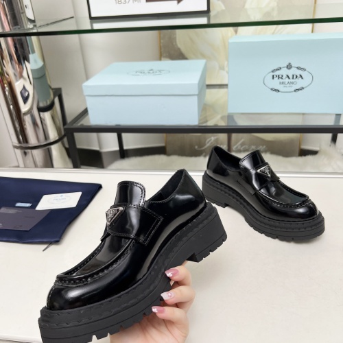 Cheap Prada Leather Shoes For Women #1231839 Replica Wholesale [$100.00 USD] [ITEM#1231839] on Replica Prada Leather Shoes