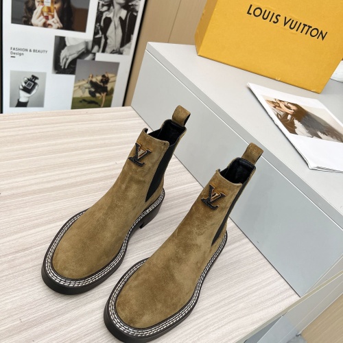 Cheap Louis Vuitton Boots For Women #1231961 Replica Wholesale [$102.00 USD] [ITEM#1231961] on Replica Louis Vuitton Boots