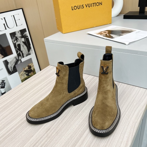 Cheap Louis Vuitton Boots For Women #1231961 Replica Wholesale [$102.00 USD] [ITEM#1231961] on Replica Louis Vuitton Boots