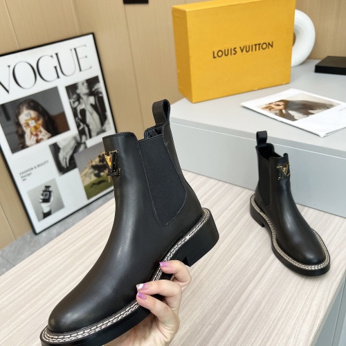 Cheap Louis Vuitton Boots For Women #1231964 Replica Wholesale [$102.00 USD] [ITEM#1231964] on Replica Louis Vuitton Boots