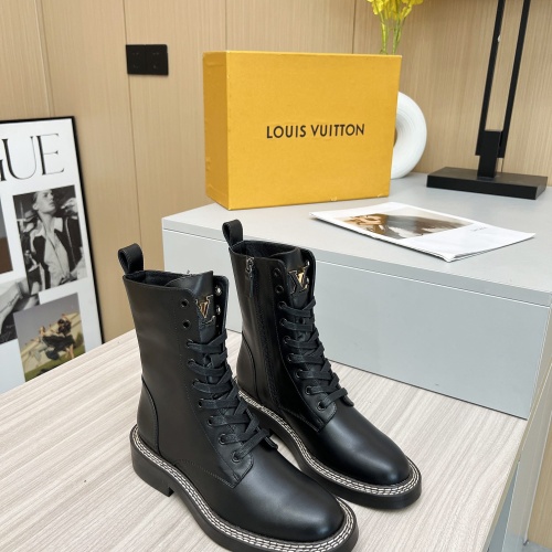 Cheap Louis Vuitton Boots For Women #1231965 Replica Wholesale [$115.00 USD] [ITEM#1231965] on Replica Louis Vuitton Boots