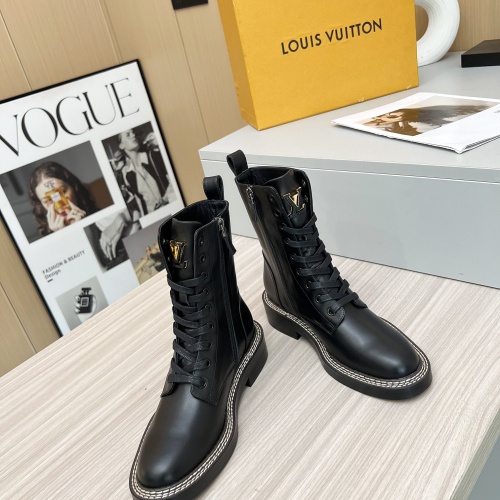 Cheap Louis Vuitton Boots For Women #1231965 Replica Wholesale [$115.00 USD] [ITEM#1231965] on Replica Louis Vuitton Boots