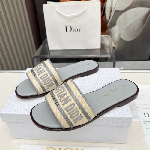 Cheap Christian Dior Slippers For Women #1232007 Replica Wholesale [$85.00 USD] [ITEM#1232007] on Replica Christian Dior Slippers