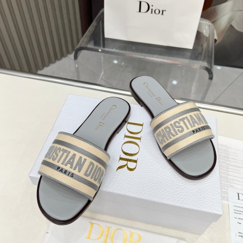 Cheap Christian Dior Slippers For Women #1232007 Replica Wholesale [$85.00 USD] [ITEM#1232007] on Replica Christian Dior Slippers