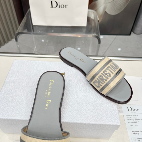 Cheap Christian Dior Slippers For Women #1232007 Replica Wholesale [$85.00 USD] [ITEM#1232007] on Replica Christian Dior Slippers