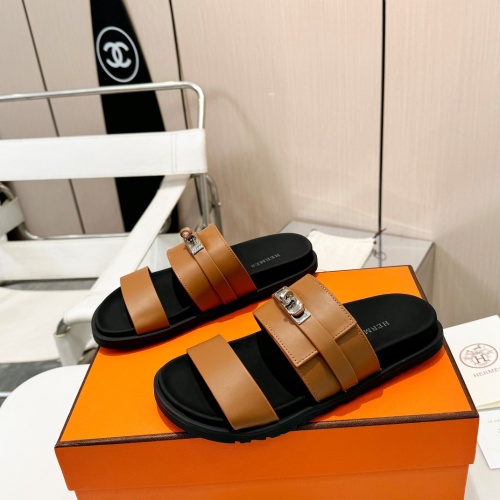 Cheap Hermes Slippers For Men #1232087 Replica Wholesale [$98.00 USD] [ITEM#1232087] on Replica Hermes Slippers