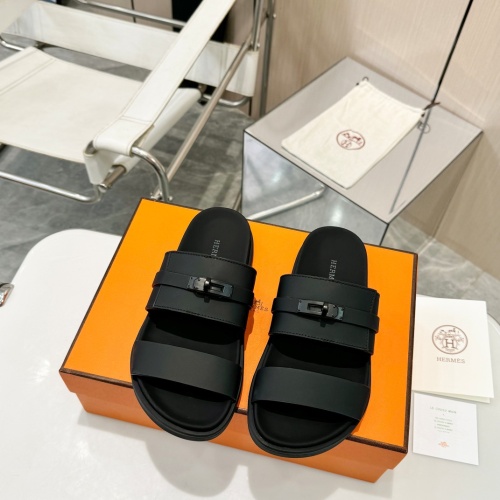 Cheap Hermes Slippers For Men #1232094 Replica Wholesale [$98.00 USD] [ITEM#1232094] on Replica Hermes Slippers