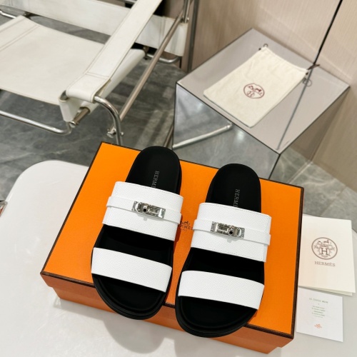 Cheap Hermes Slippers For Men #1232097 Replica Wholesale [$98.00 USD] [ITEM#1232097] on Replica Hermes Slippers