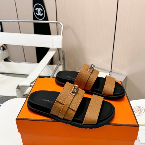 Cheap Hermes Slippers For Women #1232098 Replica Wholesale [$98.00 USD] [ITEM#1232098] on Replica Hermes Slippers