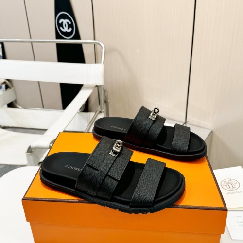 Cheap Hermes Slippers For Men #1232107 Replica Wholesale [$98.00 USD] [ITEM#1232107] on Replica Hermes Slippers