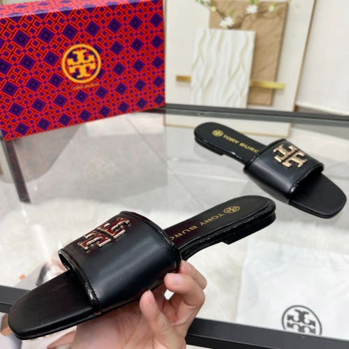 Cheap Tory Burch TB Slippers For Women #1232124 Replica Wholesale [$98.00 USD] [ITEM#1232124] on Replica Tory Burch TB Slippers