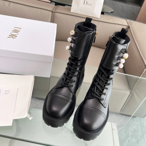 Cheap Christian Dior Boots For Women #1232239 Replica Wholesale [$128.00 USD] [ITEM#1232239] on Replica Christian Dior Boots